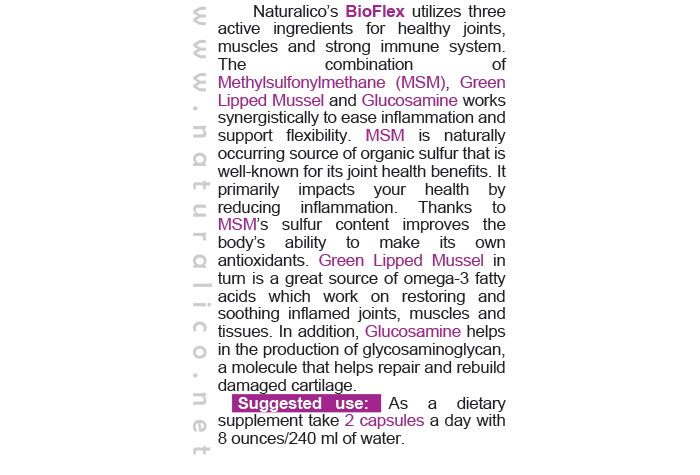 BIO FLEX - with MSM & Green Lipped Mussel