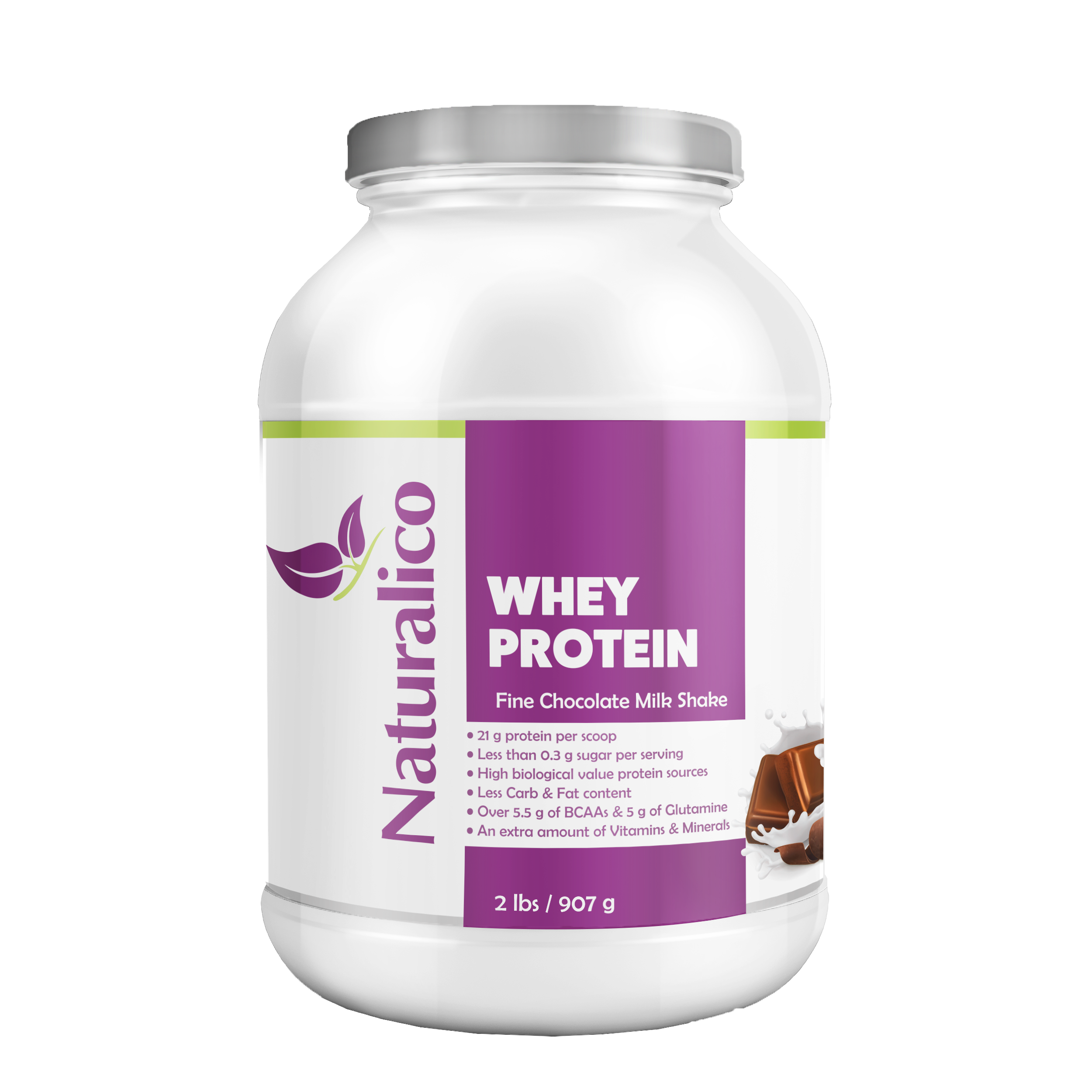 WHEY PROTEIN FINE CHOCOLATE MILKSHAKE 2 LBS